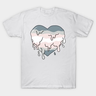 Melting demigirl heart T-Shirt